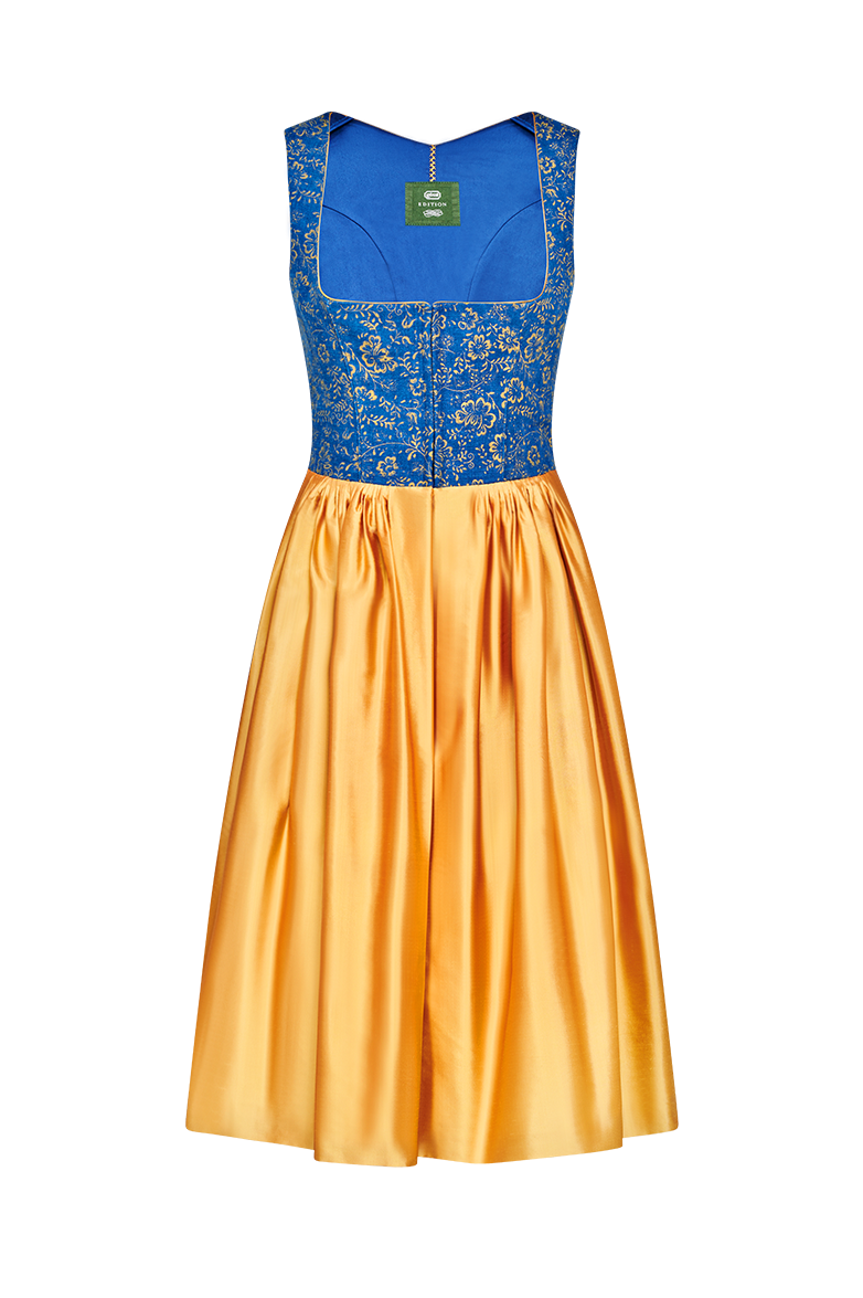 g-ssl-golddirndl-dirndl-70-blau-gold-seide-leinen image 1