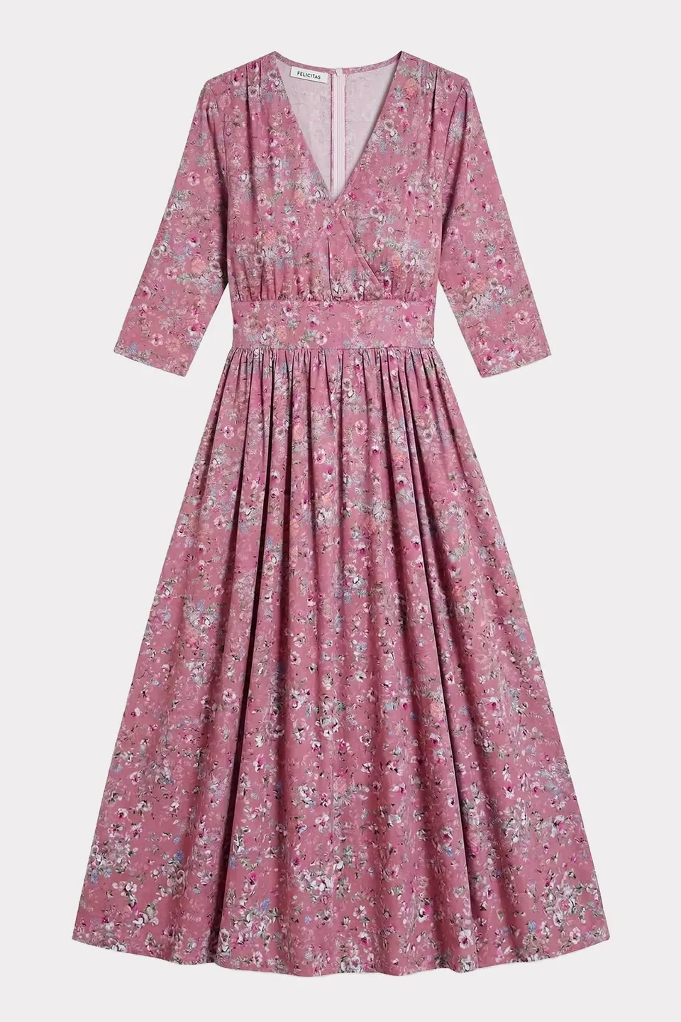felicitas-damen-kleid-kathena-lang-mit-v-ausschnitt-und-taschen image 1