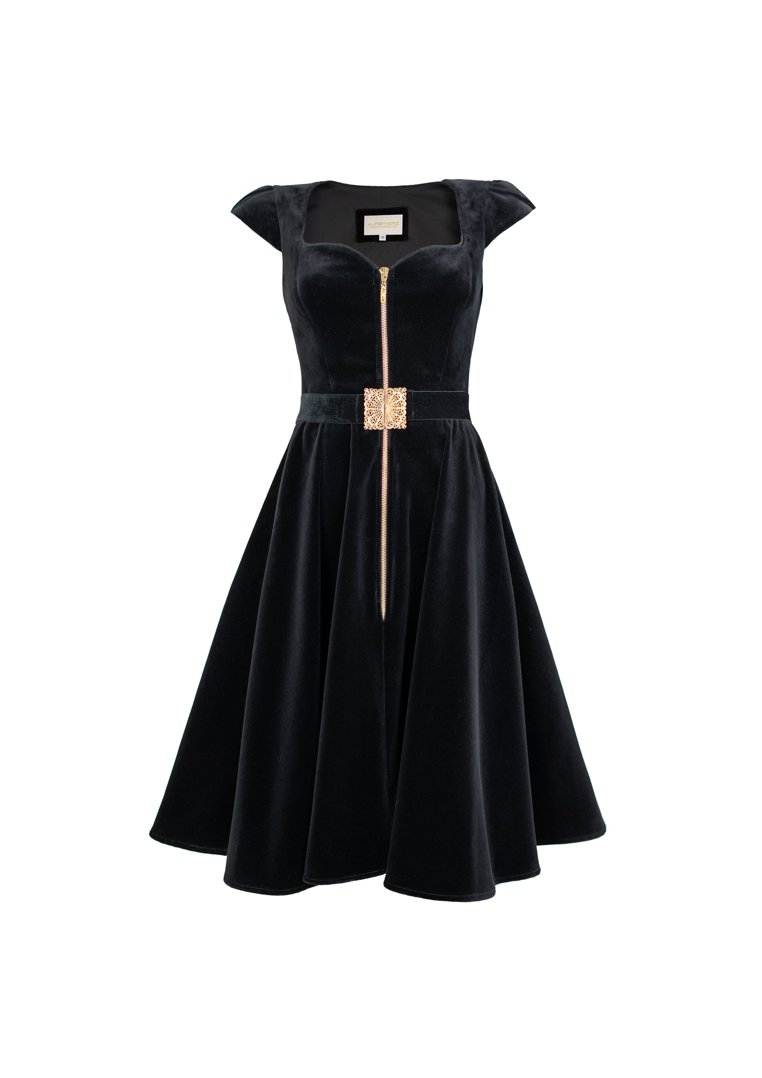 alpenherz-samtkleid-grazia-schwarz-baumwollsamt image 1