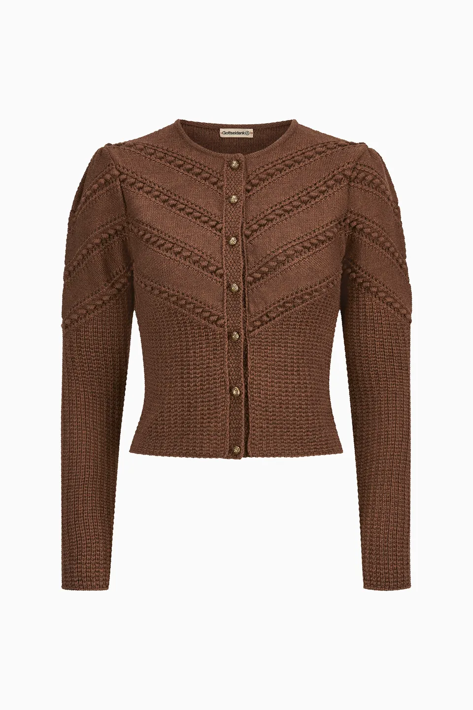 gottseidank-ophelia-damenstrickjacke-kastenform-im-zopfmuster image 1