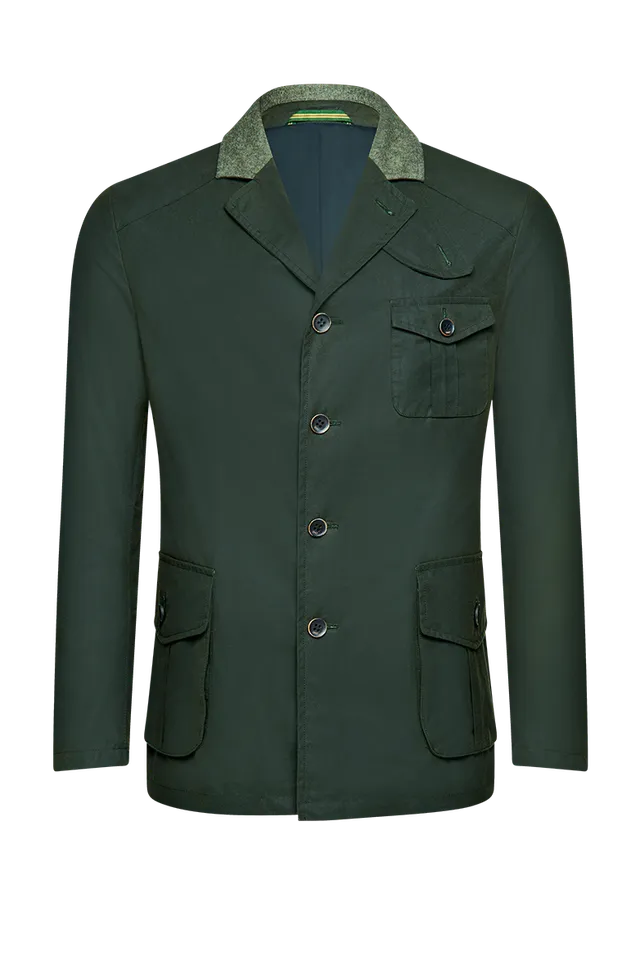 g-ssl-gewachste-outdoor-jacke-herren-gr-n-baumwolle image 1