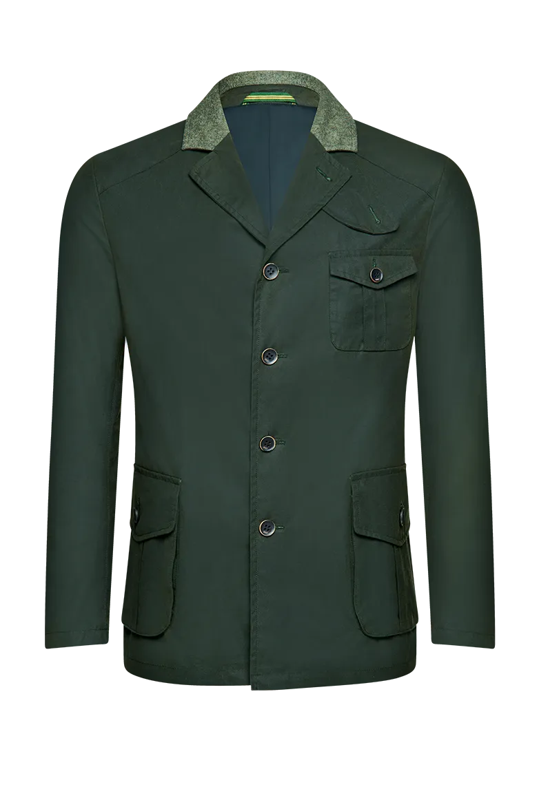 g-ssl-gewachste-outdoor-jacke-herren-gr-n-baumwolle image 1
