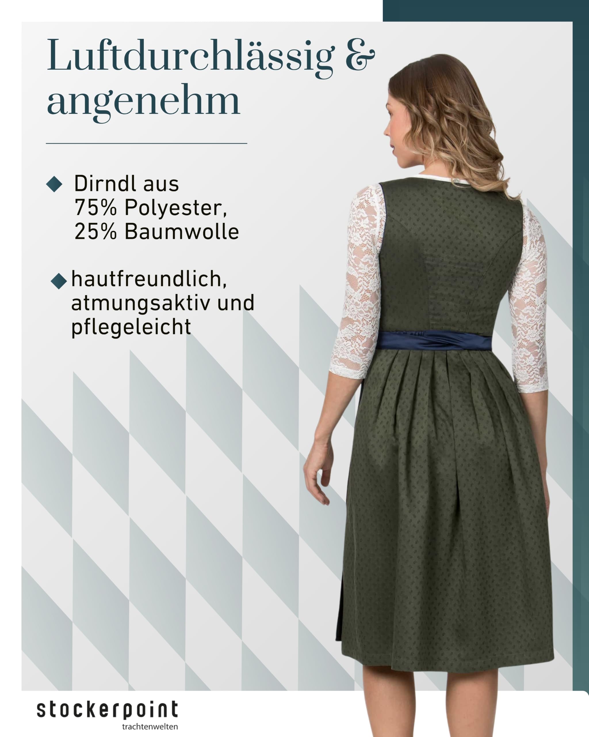 stockerpoint-dirndl-cora-olive-gr-e-50 image 3