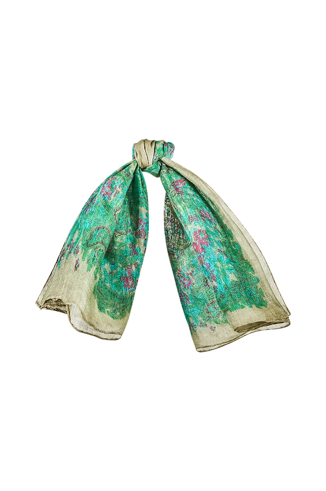 g-ssl-bandana-tuch-leinen-grau-schwarz image 1