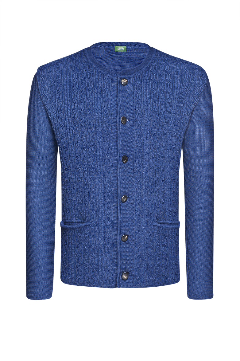 g-ssl-strickjacke-wie-der-stutzen-so-die-jacke-blau image 1