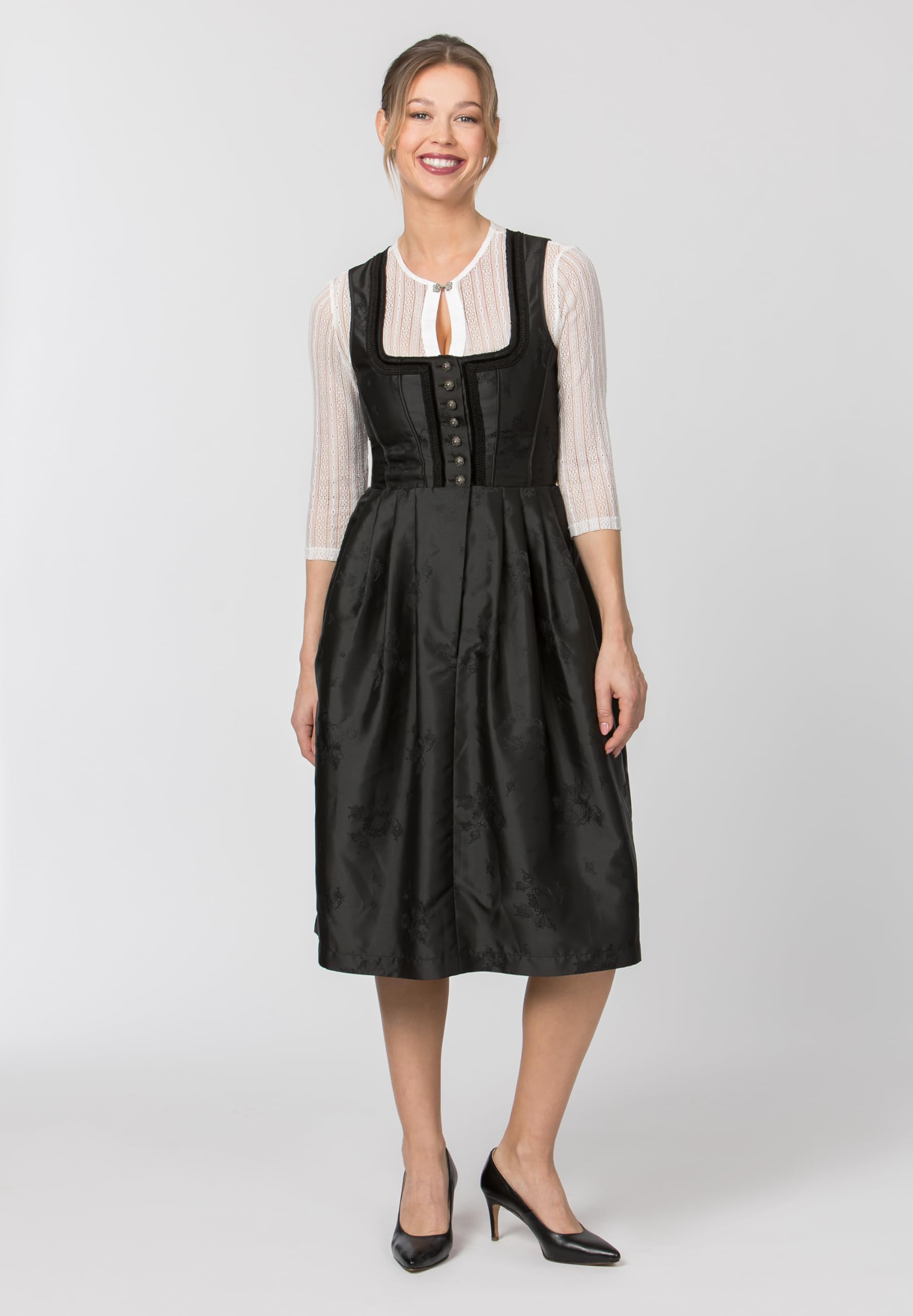 stockerpoint-dirndl-odette-lang-schwarz-jacquard-dirndl-ohne-sch-rze image 2