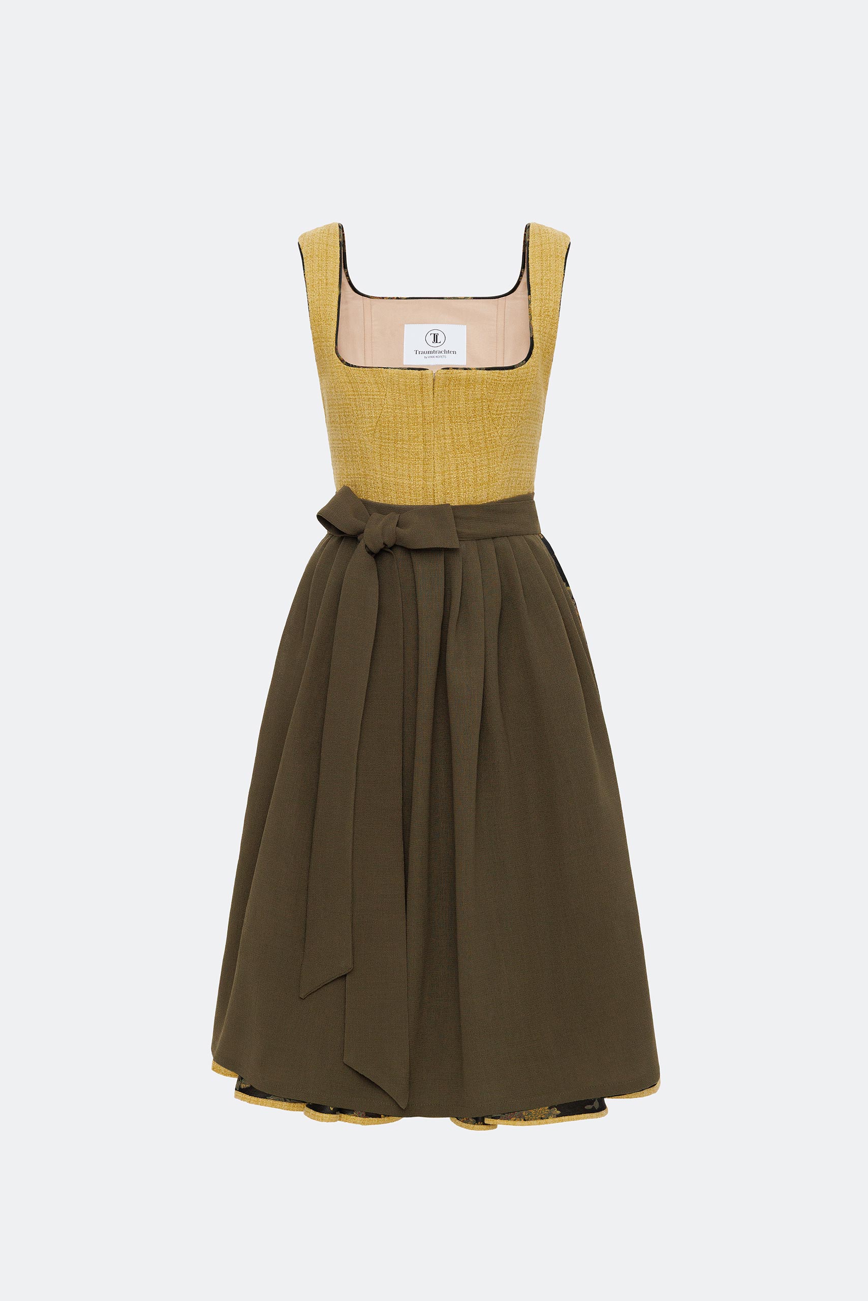 traumtrachten-dirndl-victoria-in-senfgelb image 1