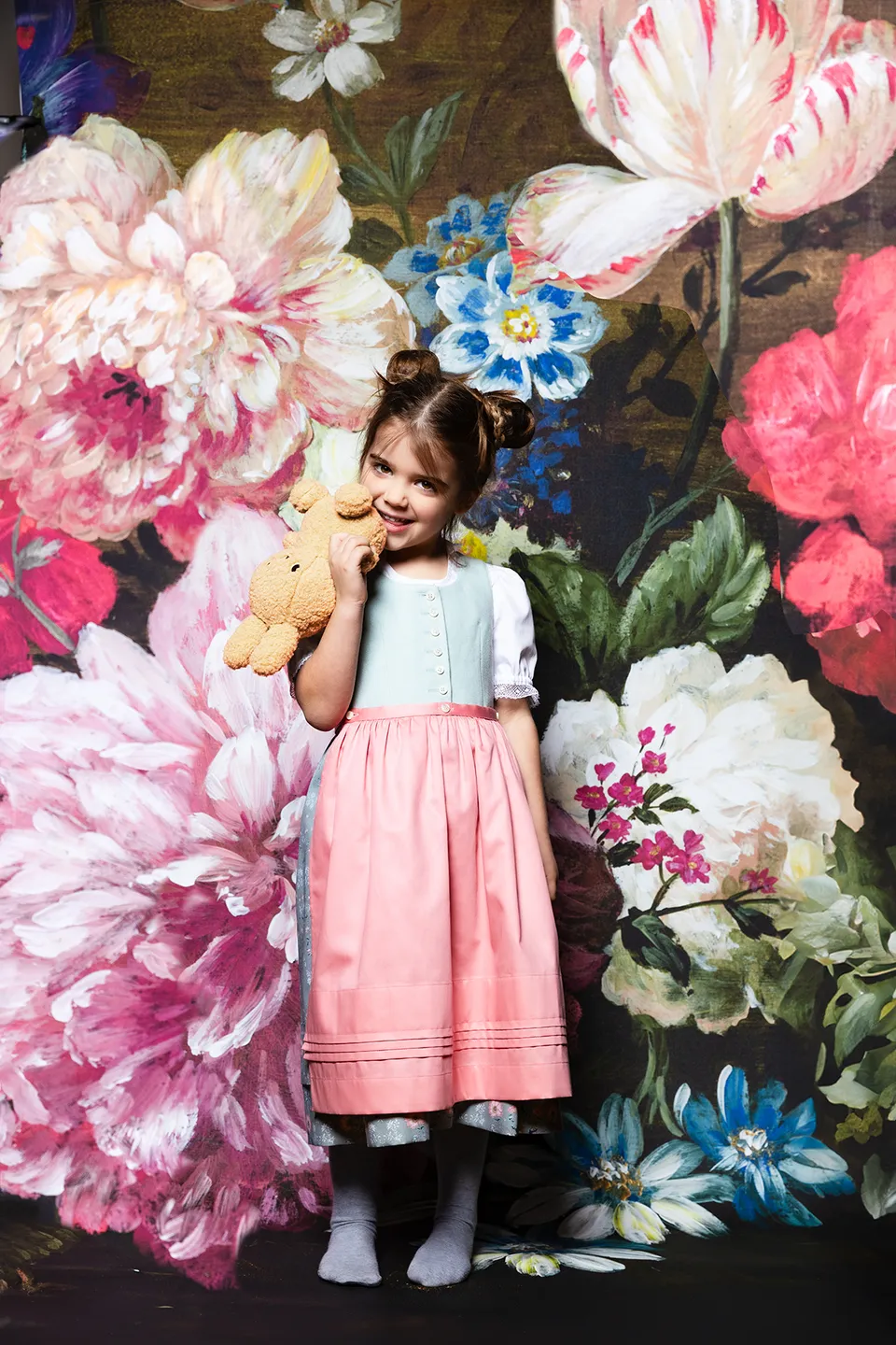 g-ssl-kinderdirndl-blau-anna-plochl-baumwollsatin image 1