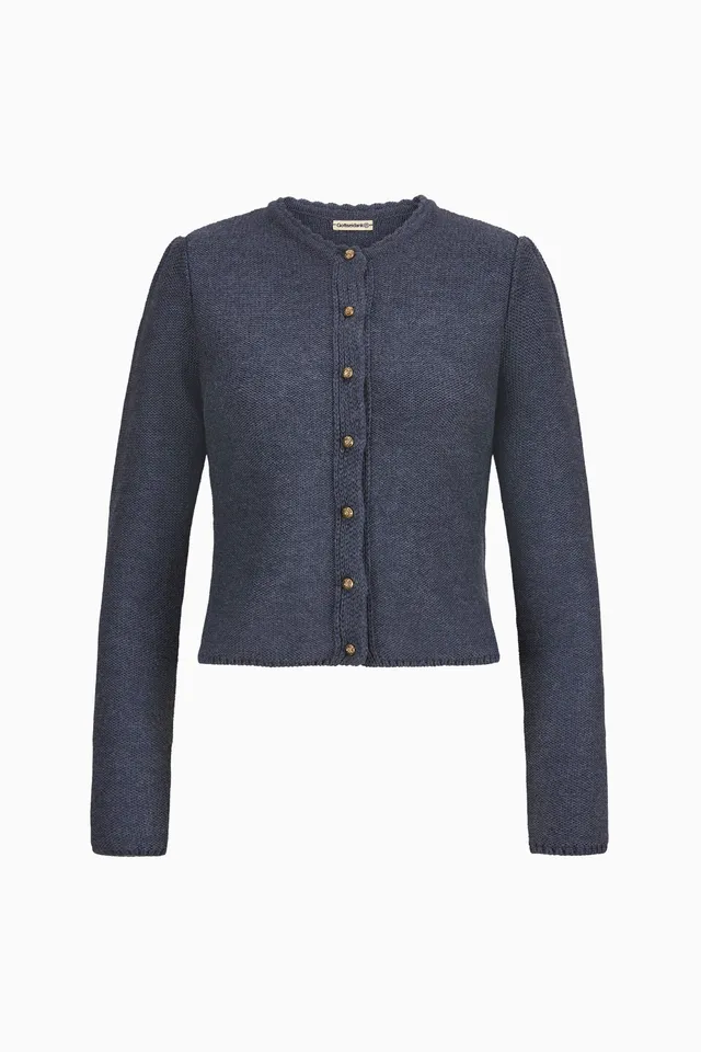 gottseidank-damenstrickjacke-mirl-stehkragen-mit-puffarm-3 image 1