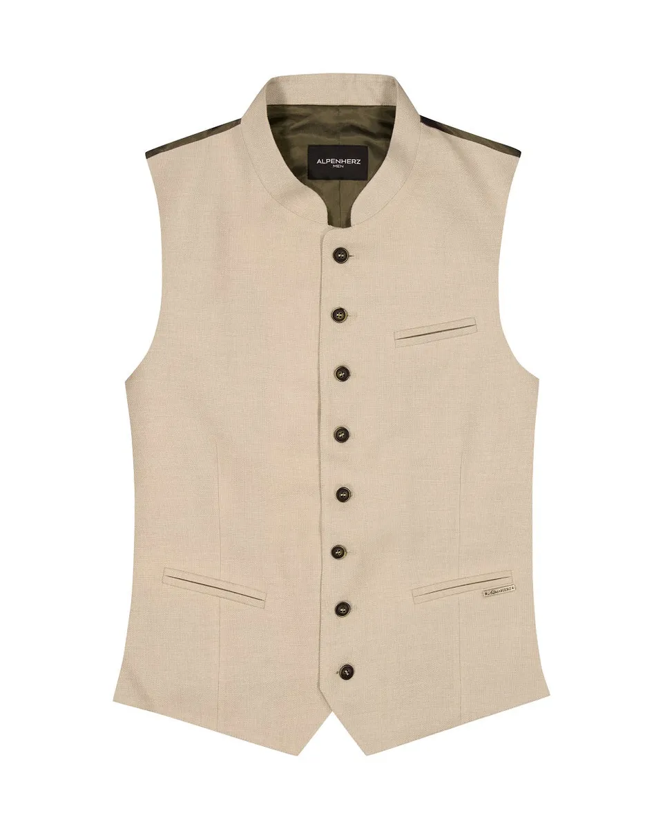 alpenherz-trachtenweste-maximilian-herren-beige image 1