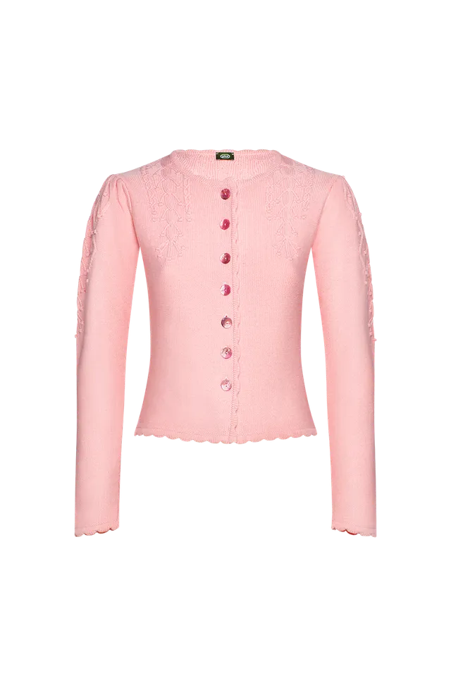 g-ssl-strickjacke-mit-puff-rmel-trachtenstrick-zopfmuster image 1