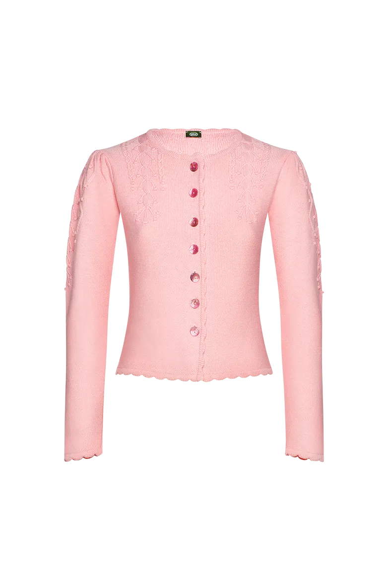 g-ssl-strickjacke-mit-puff-rmel-trachtenstrick-zopfmuster image 1