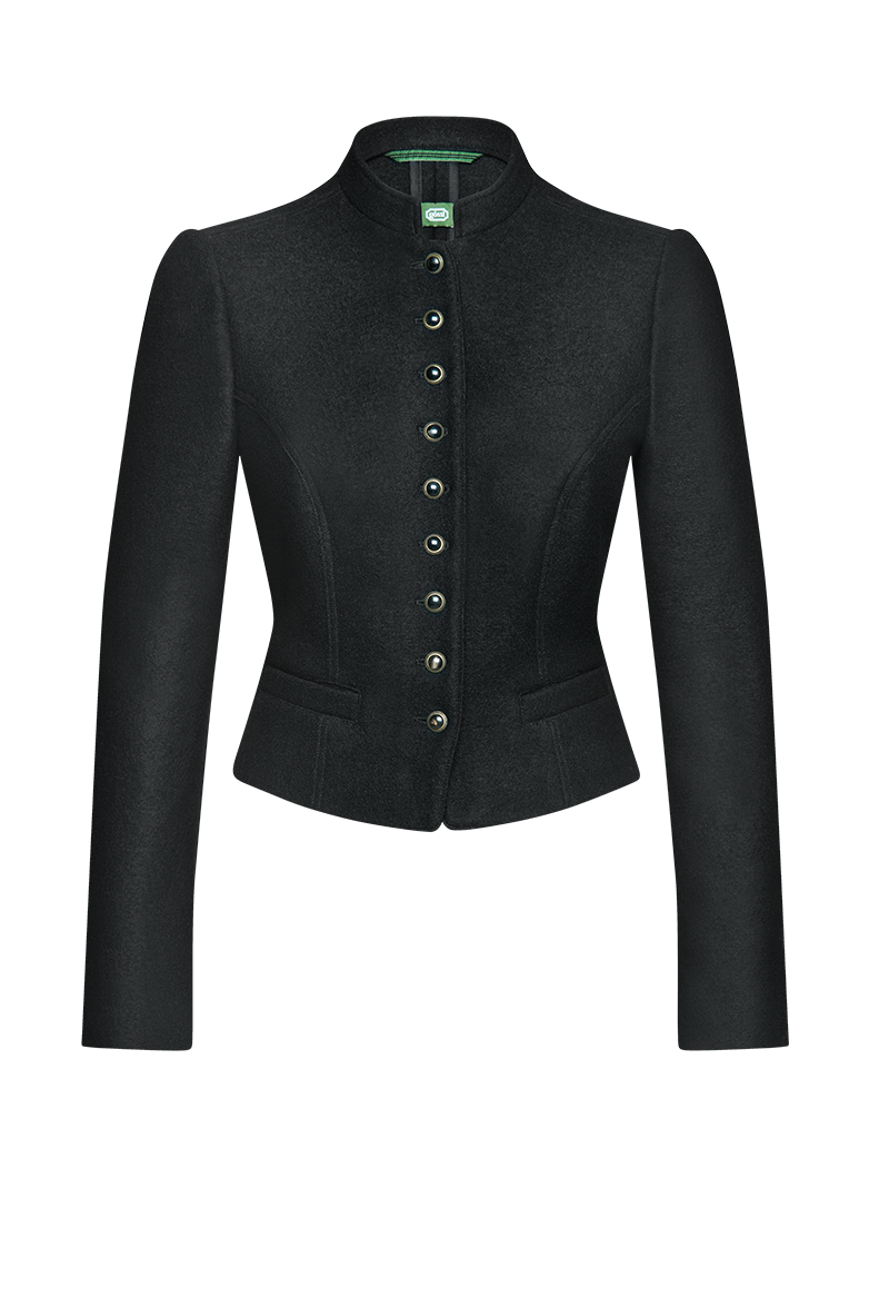 g-ssl-taillierte-dirndljacke-damen-walk-grau-schwarz image 1