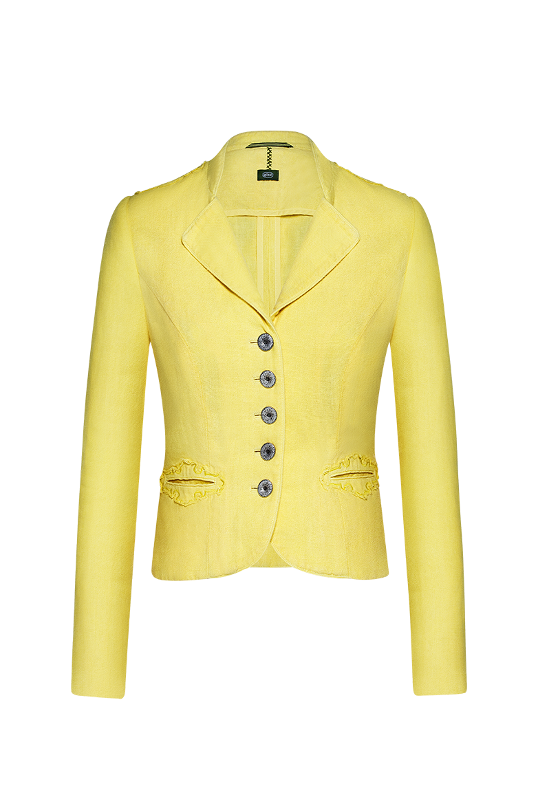 g-ssl-jacke-mit-geschichte-damen-leinenjacke-gelb image 1