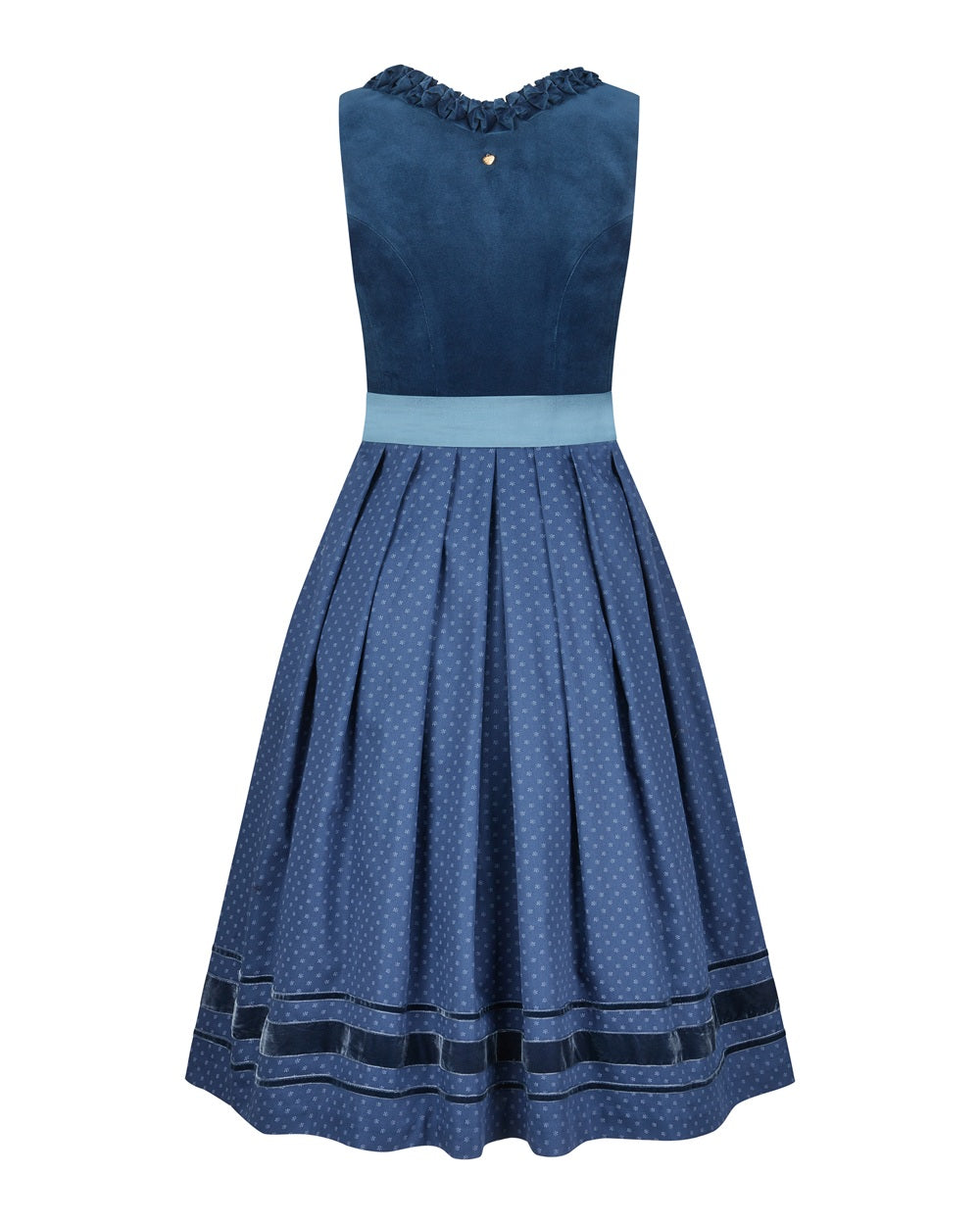 alpenherz-dirndl-josephine-mit-seidensch-rze-mittelblau image 3