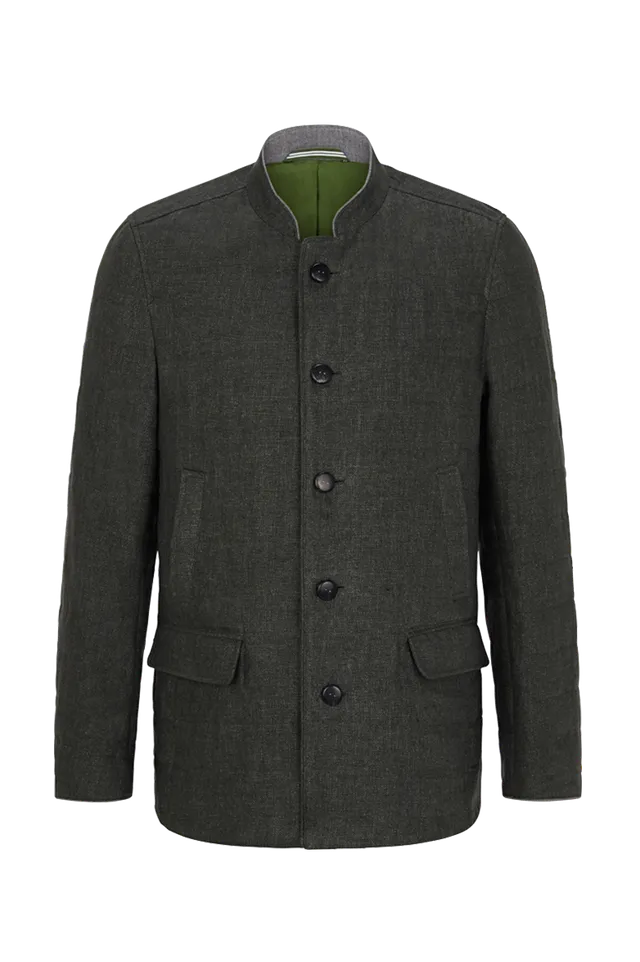 g-ssl-jacke-waldspaziergang-grau-schwarz-leinenjacke image 1