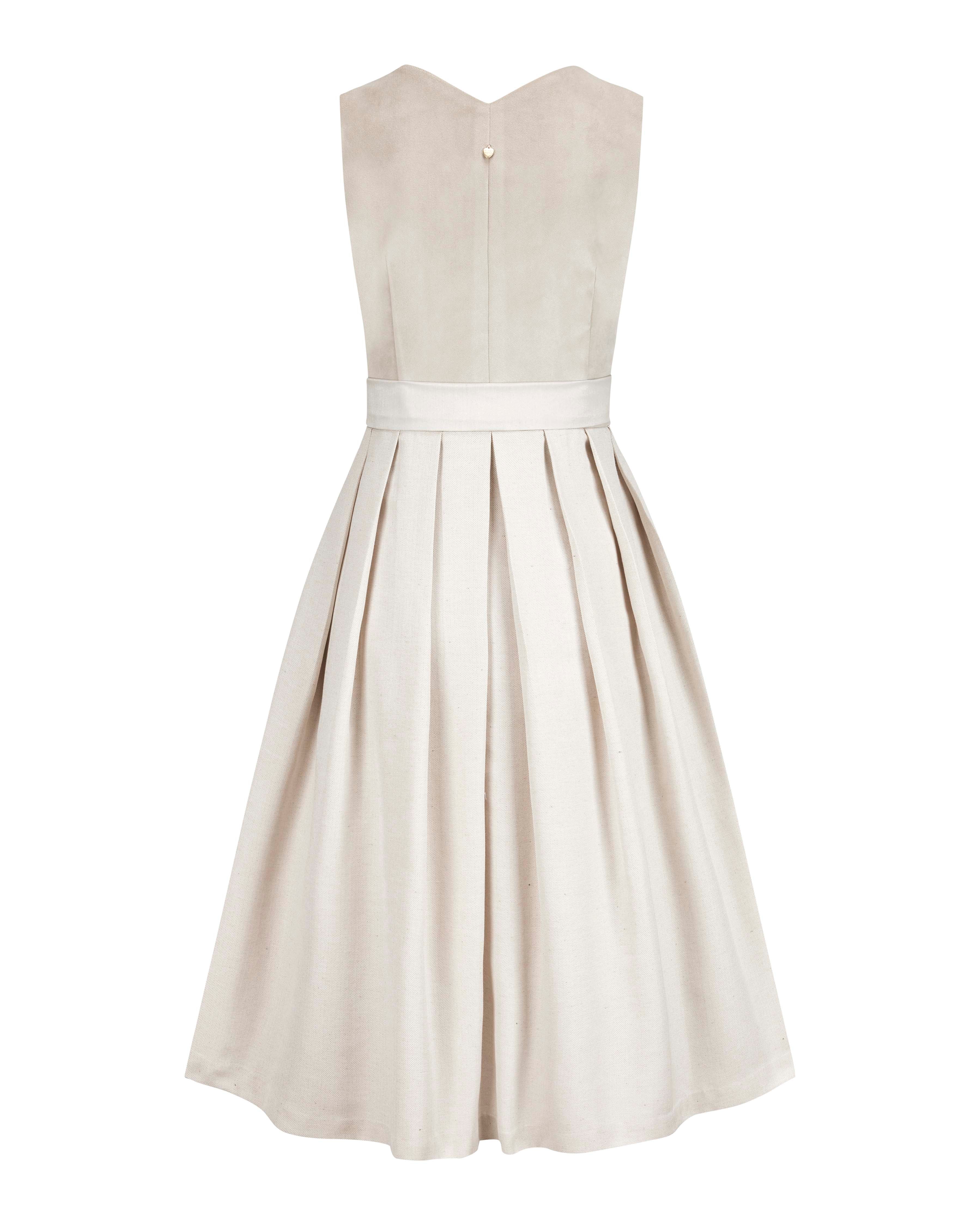 alpenherz-samtdirndl-mel-beige-mit-abkn-pfbarem-fl-gelarm-hochzeit image 5