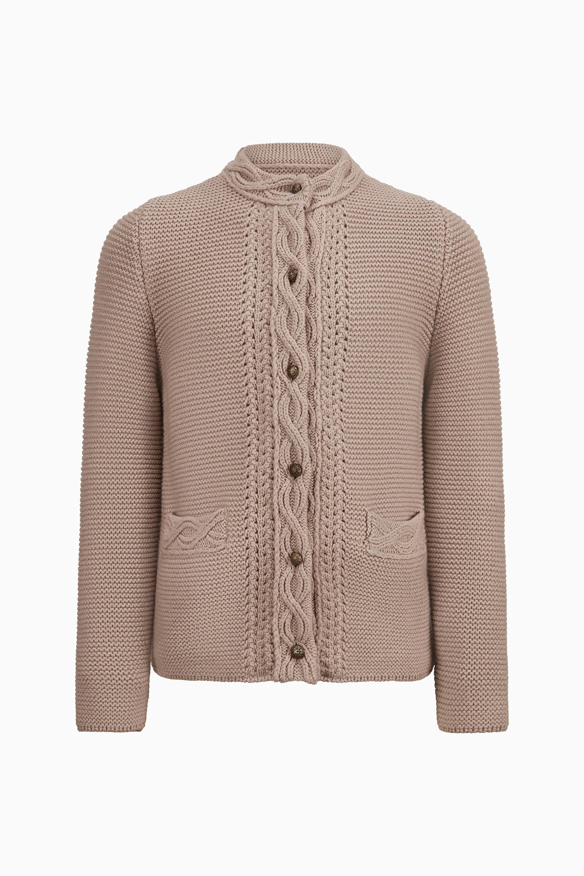 gottseidank-kinderstrickjacke-lucie-uni-strickjacke-mit-stehkragen image 1