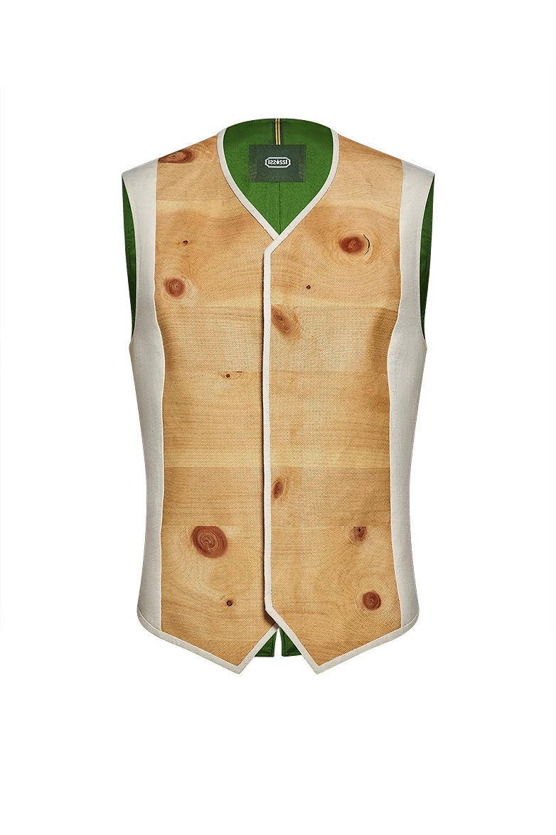 g-ssl-die-kraft-der-zirbe-gilet-f-r-m-nner-aus-leinen-mit-zirbenholz image 1