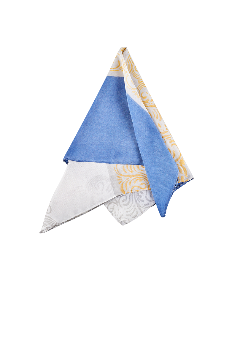 g-ssl-gold-stecktuch-herren-seide-handdruck-blau image 1