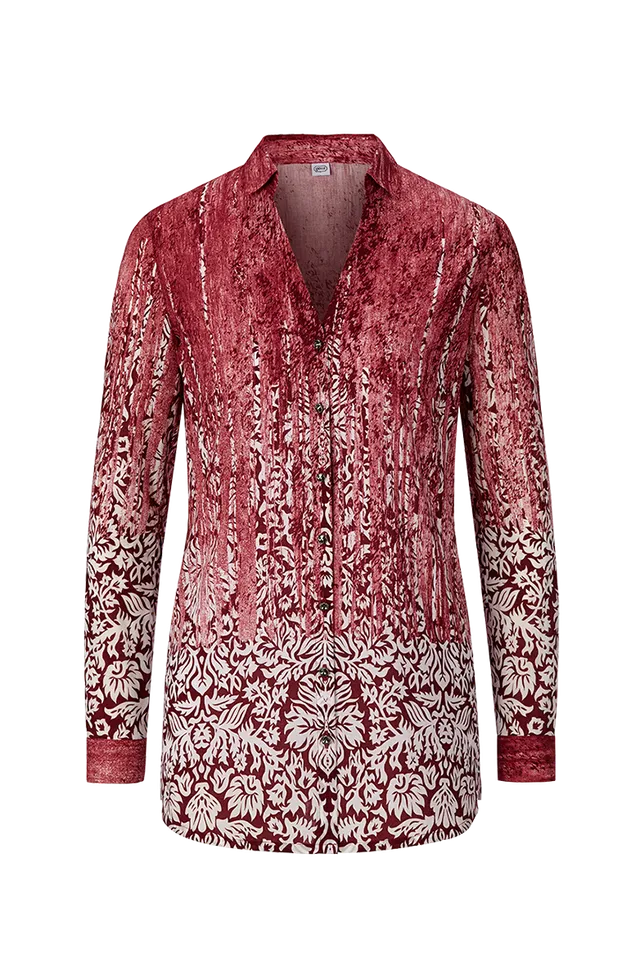 g-ssl-traum-damen-longbluse-rot-mit-d-grad-blattmuster image 1