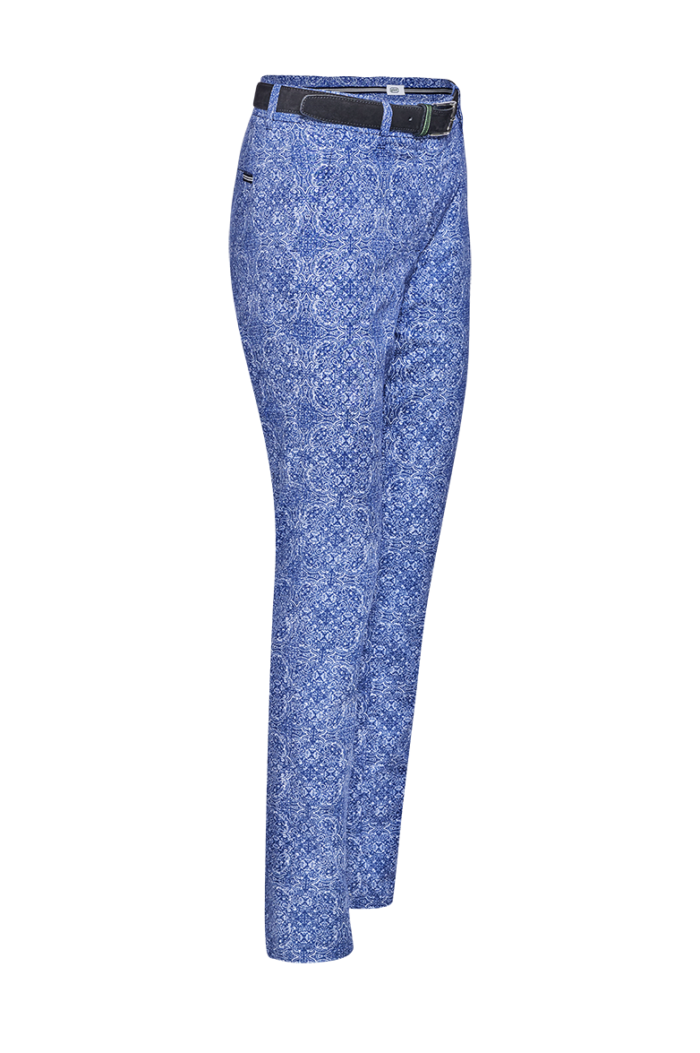 g-ssl-chinohose-mit-ornamentdruck-figurbetonte-damen-chino-in-blau image 3