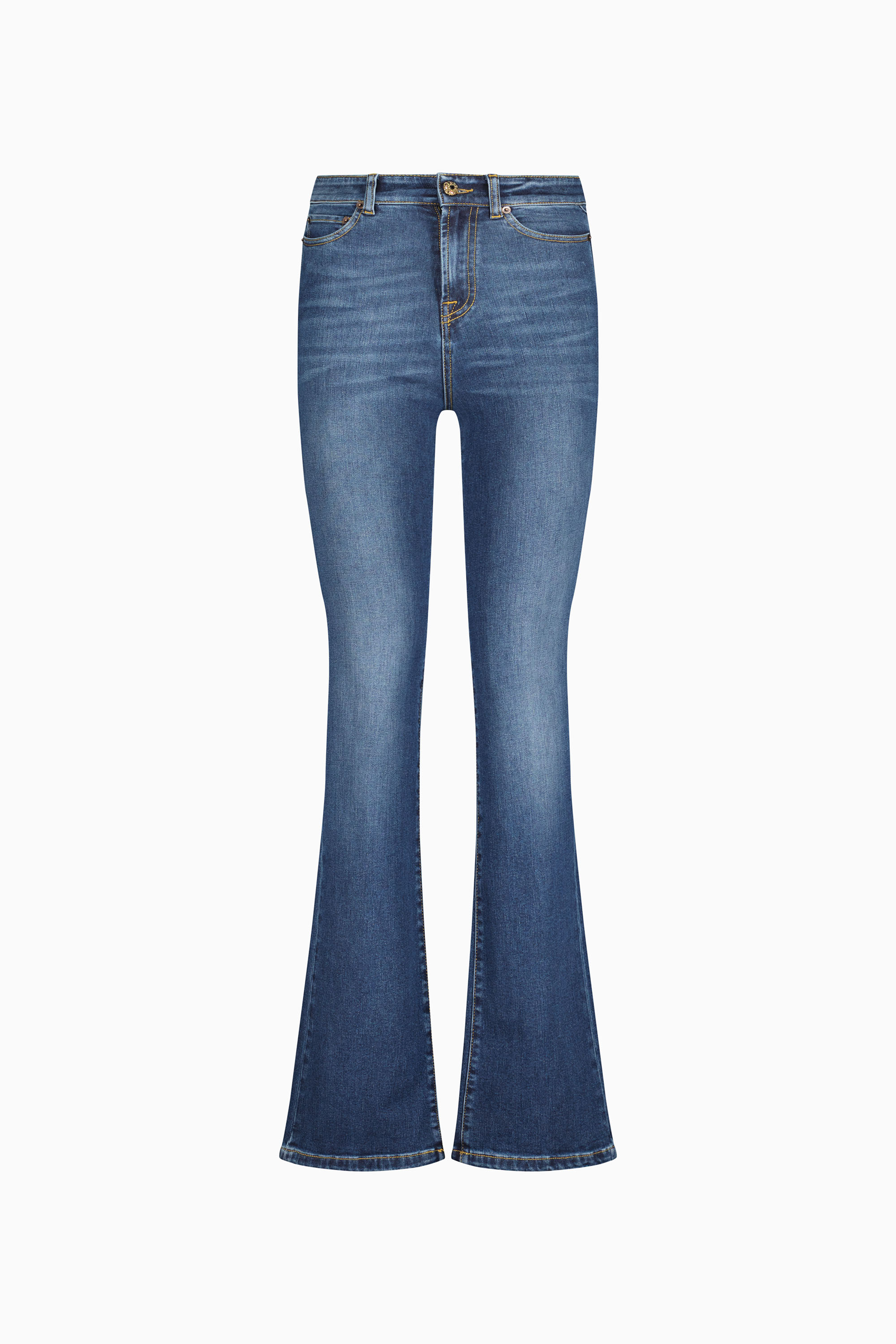 gottseidank-leslie-damenjeans-high-waist-schlagjeans image 1