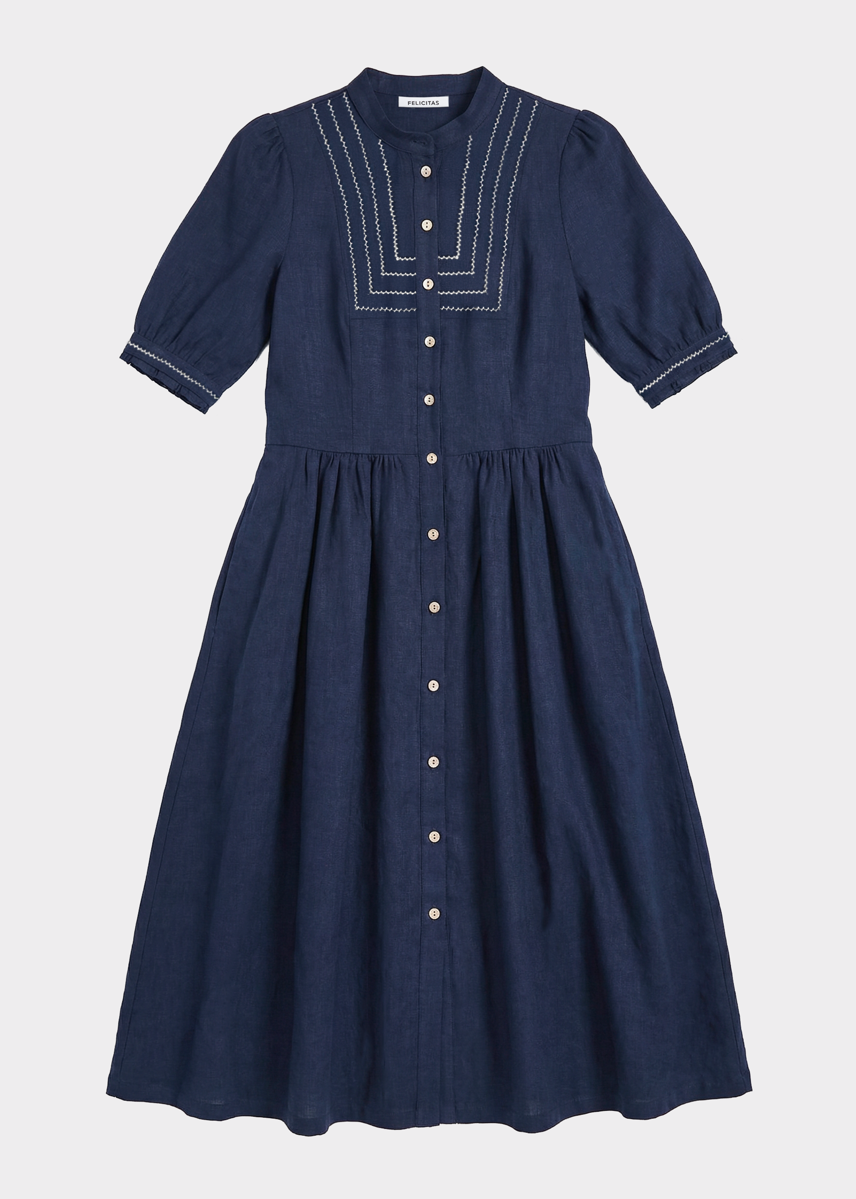 felicitas-kordelia-damen-kleid-leinen-viskose-mit-puff-rmeln image 5