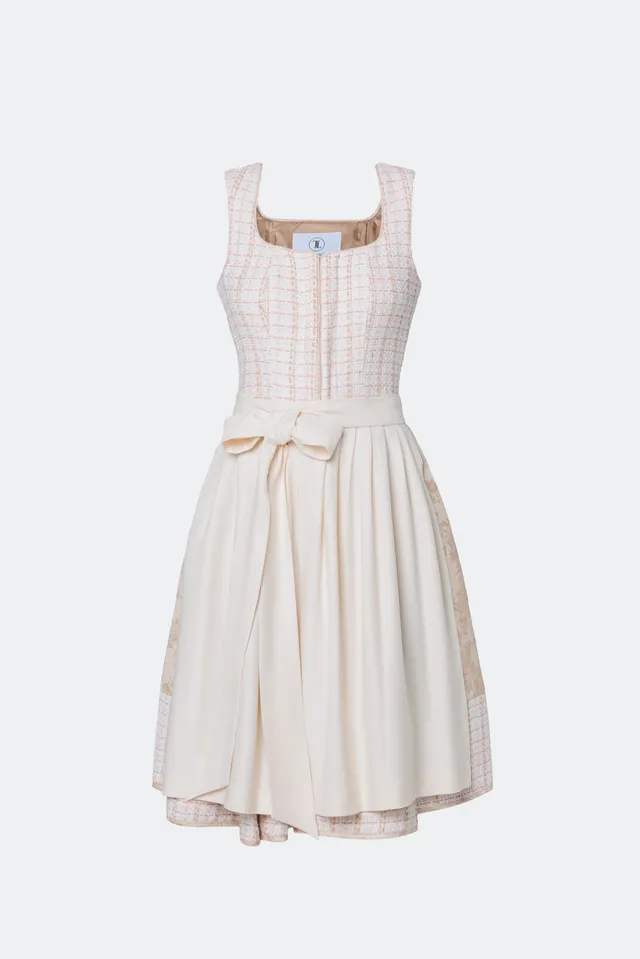traumtrachten-designerdirndl-amalie-mit-tweedmieder-in-beige image 1