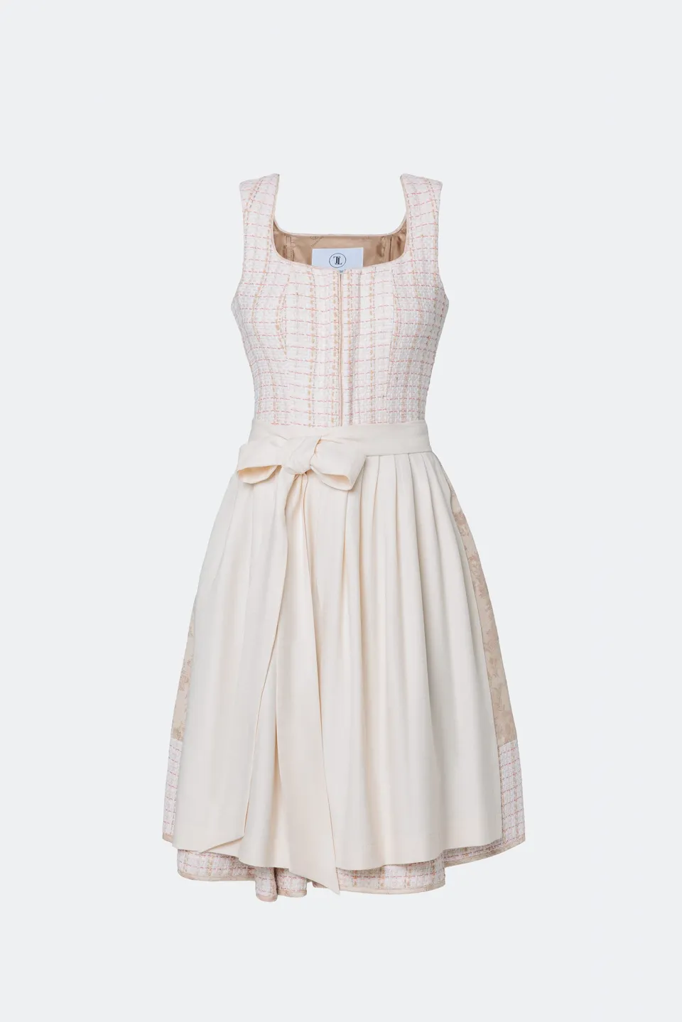 traumtrachten-designerdirndl-amalie-mit-tweedmieder-in-beige image 1