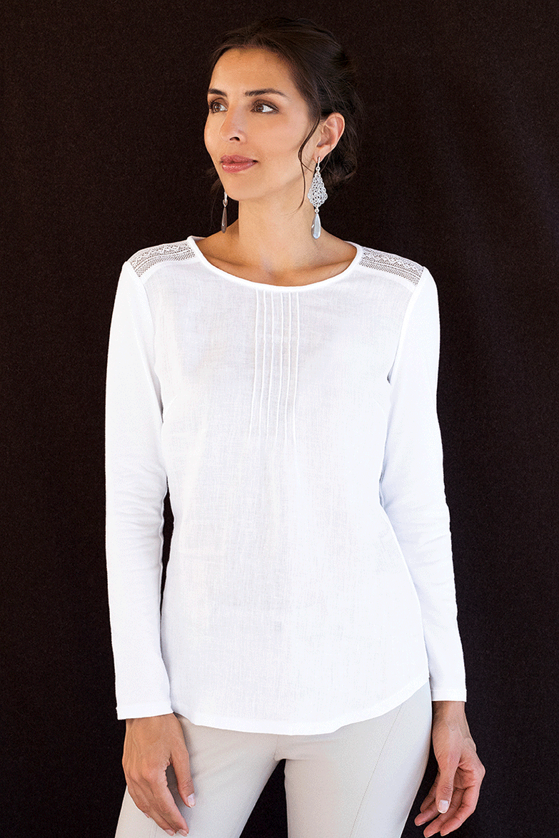 g-ssl-spitzen-shirt-trachten-bluse-wei-leinen image 7