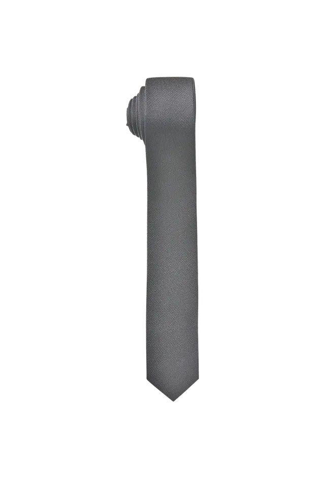 g-ssl-damen-krawatte-echte-seide-schlanke-krawatte-grau-schwarz image 1