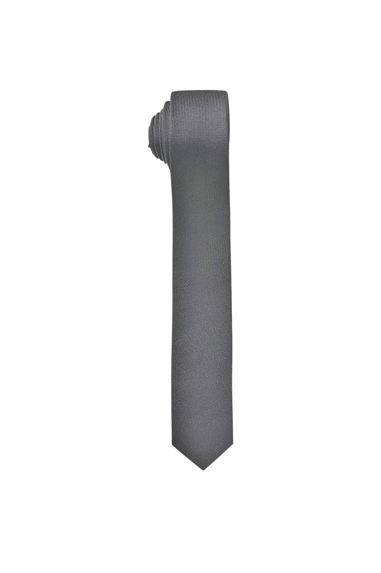 g-ssl-damen-krawatte-echte-seide-schlanke-krawatte-grau-schwarz image 1