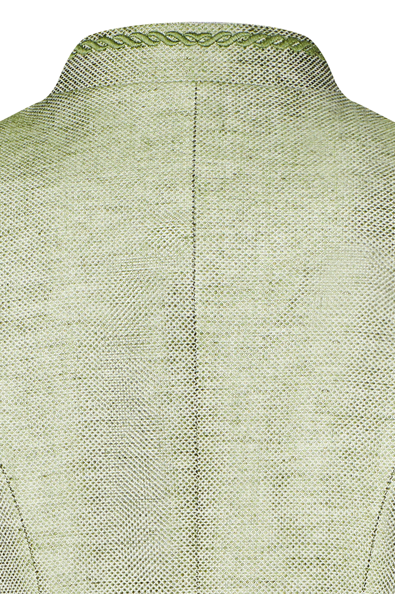 g-ssl-ischler-jacke-damen-gr-n-leinen-wolle-jacquard image 5