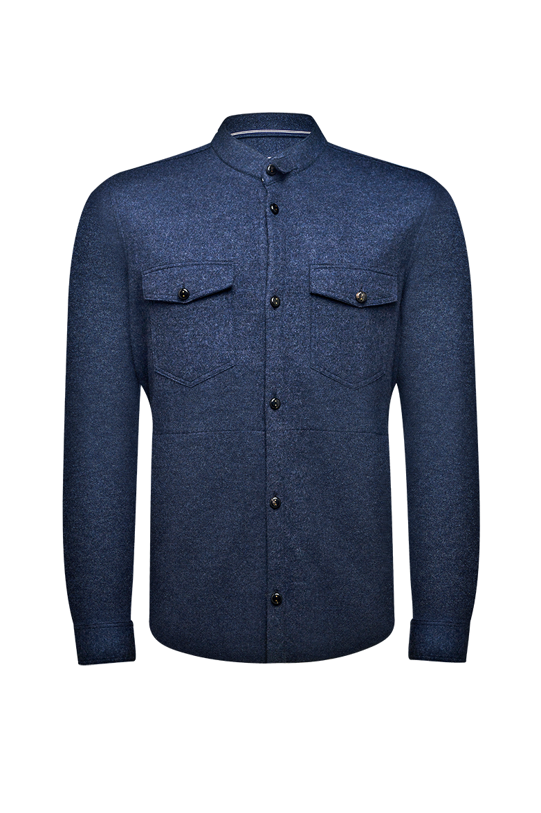 g-ssl-shirtjacket-strickjacke-grau-schwarz-wolle image 1