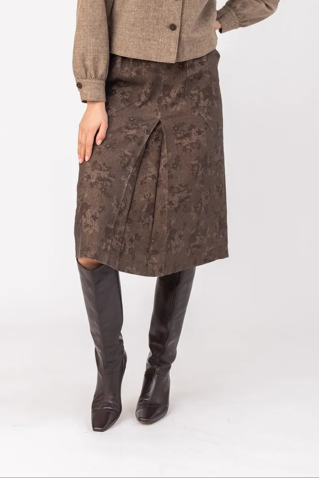 felicitas-damen-baumwollrock-ria-kellerfalte-rock image 1