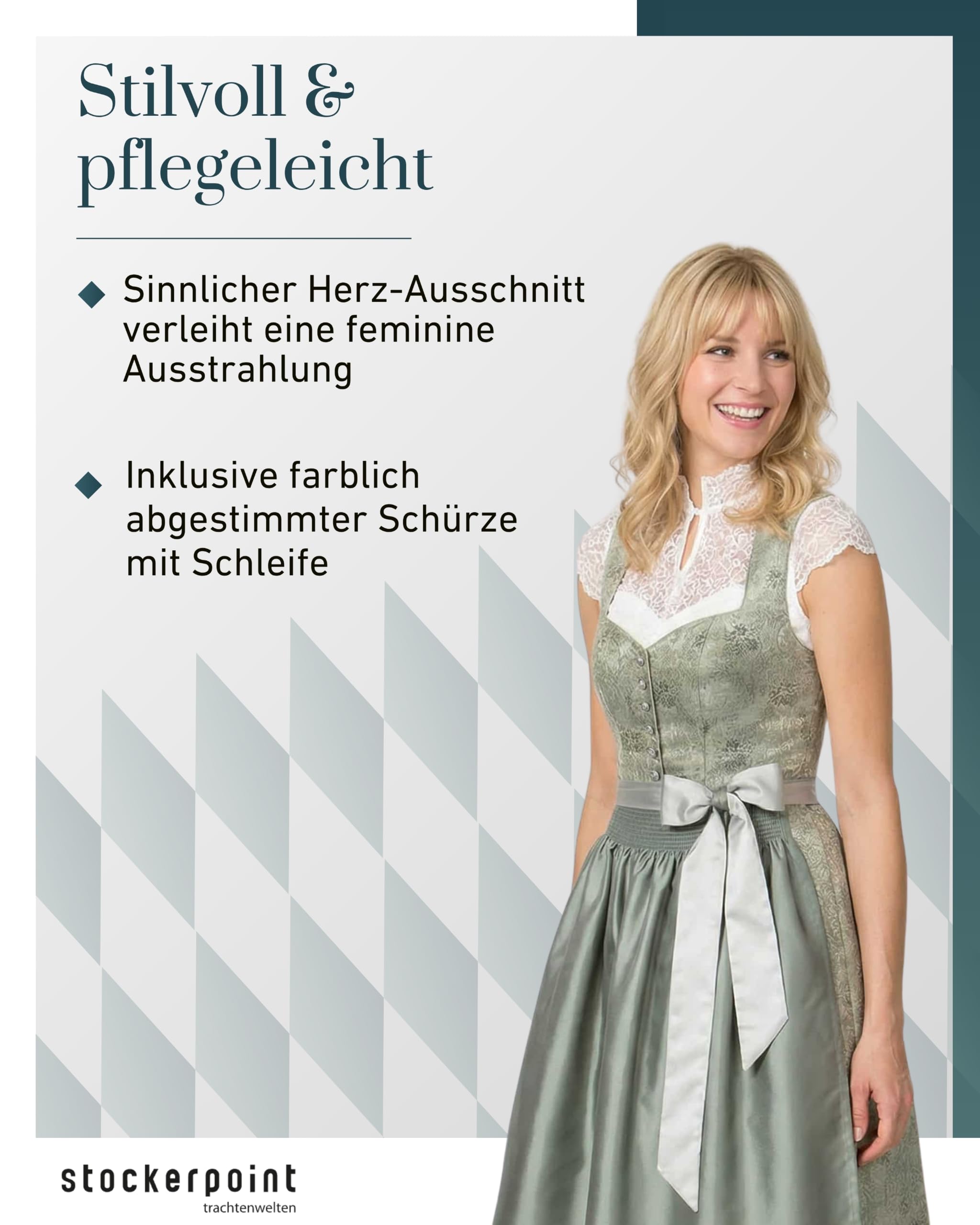 stockerpoint-dirndl-sandrine-herzausschnitt-dirndl-mit-altsilber-schlie-e image 2