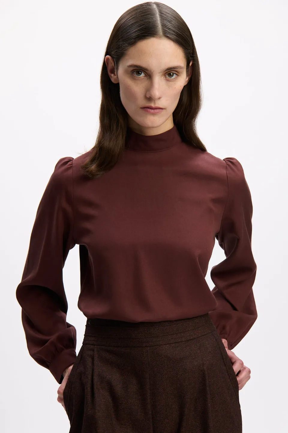 felicitas-bluse-bria-damen-tencel-bluse-stehkragen image 1
