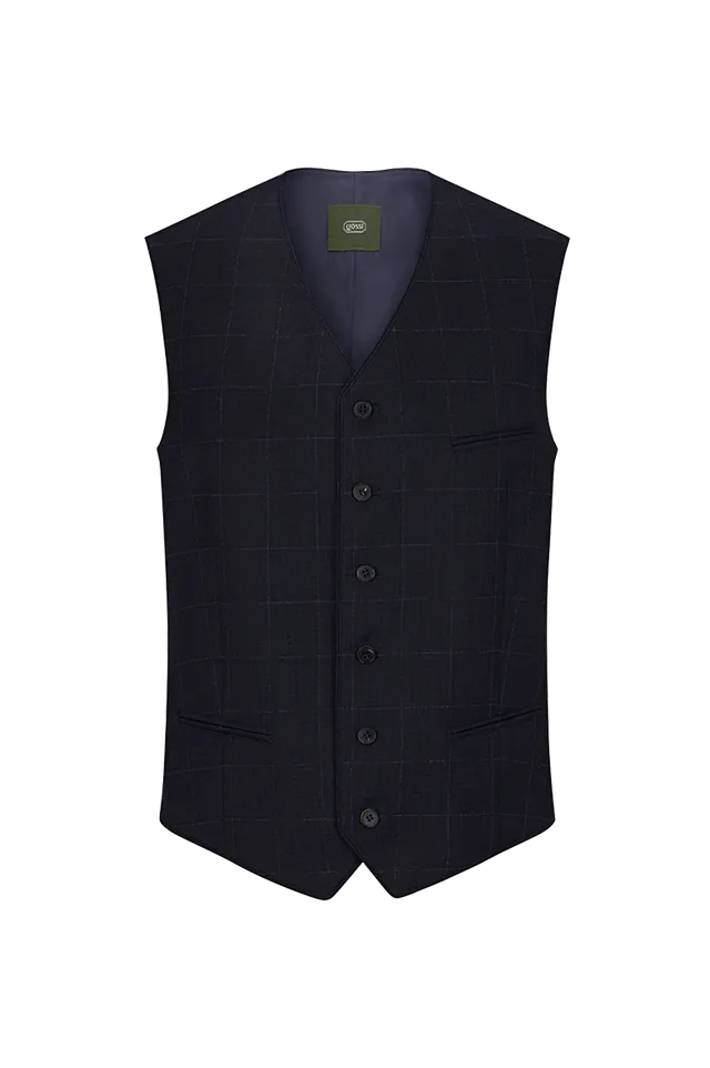 g-ssl-am-firmament-business-gilet-herren-blau-wolle-seide image 1