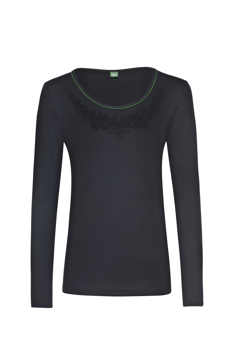 g-ssl-von-blumen-umrankt-trachtenshirt-viskose-grau-schwarz image 1