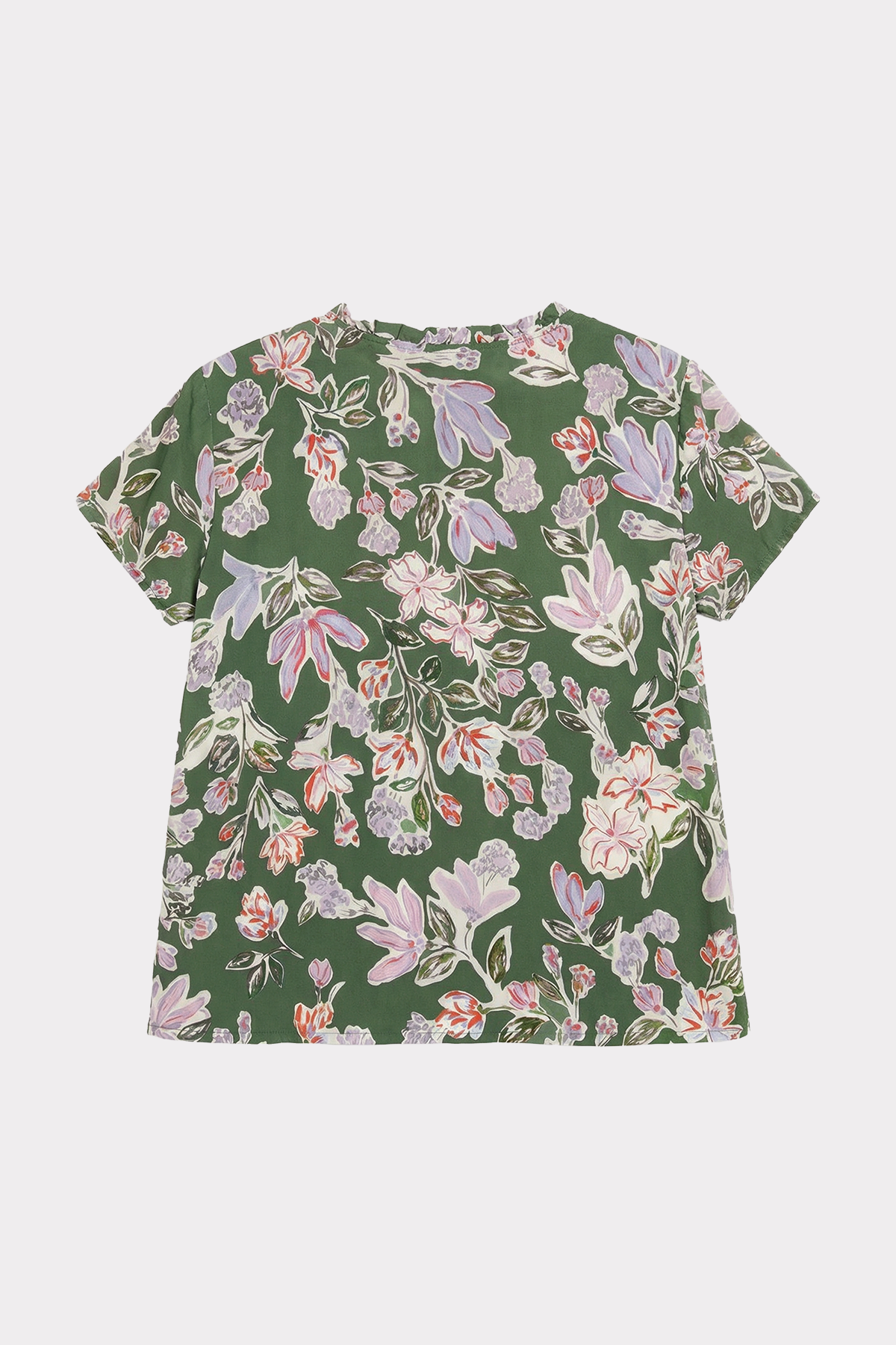 felicitas-bernadette-damen-kurzarm-bluse-mit-v-ausschnitt-und-r-schen image 2