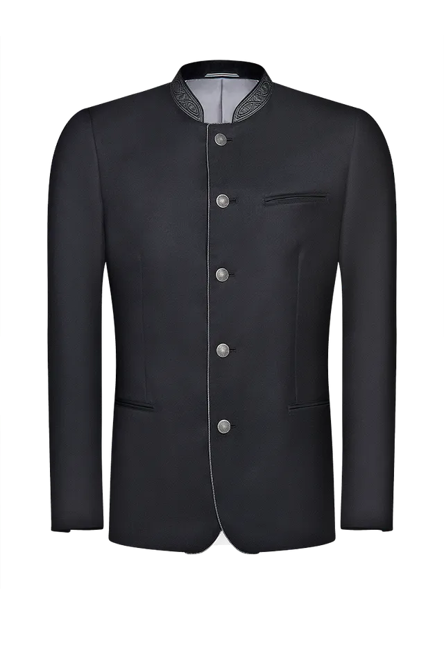 g-ssl-festjacke-mit-stehkragen-aus-wolle-mohair-grau-schwarz image 1