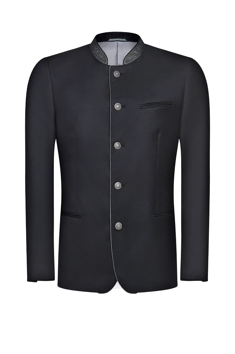 g-ssl-festjacke-mit-stehkragen-aus-wolle-mohair-grau-schwarz image 1