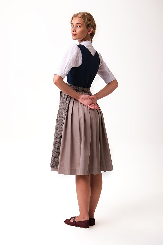 felicitas-damen-dirndl-deliah-leinen-stretch-mieder-in-marine-mit-schattendruck- image 2