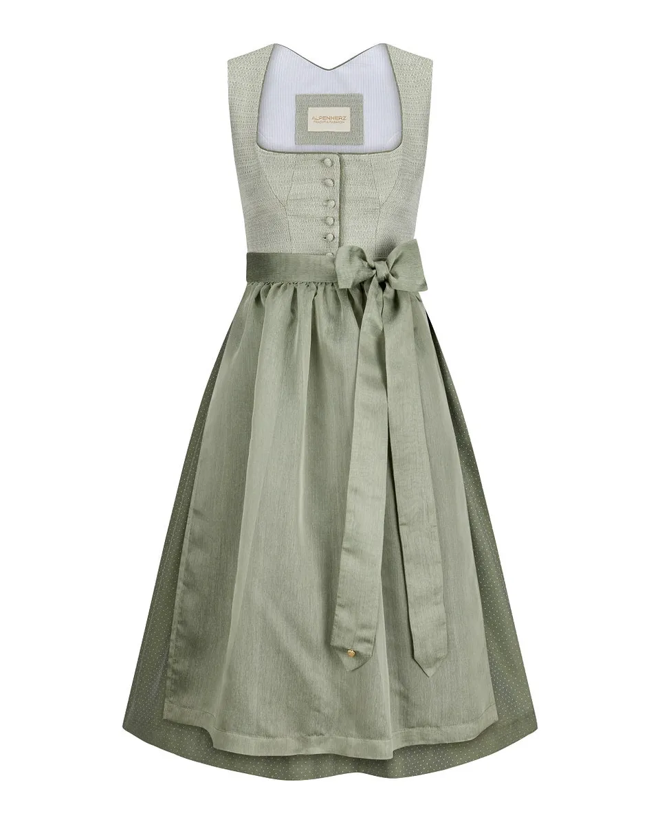 alpenherz-dirndl-greta-mit-knopf-jacquard-dirndl-eukalyptus image 1