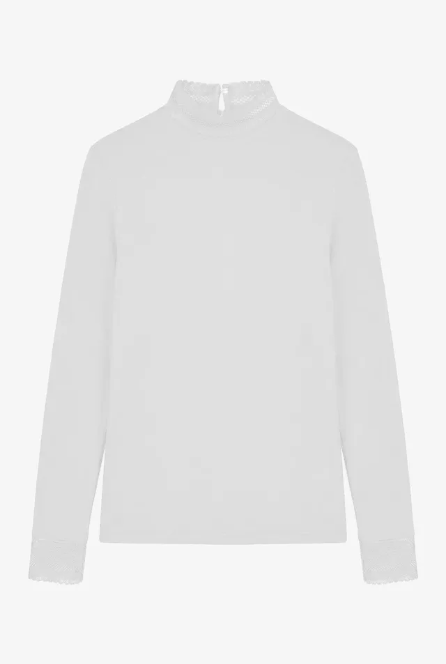 felicitas-parndorf-damen-shirt-baumwolle-ajour-jersey-mit-spitze image 1