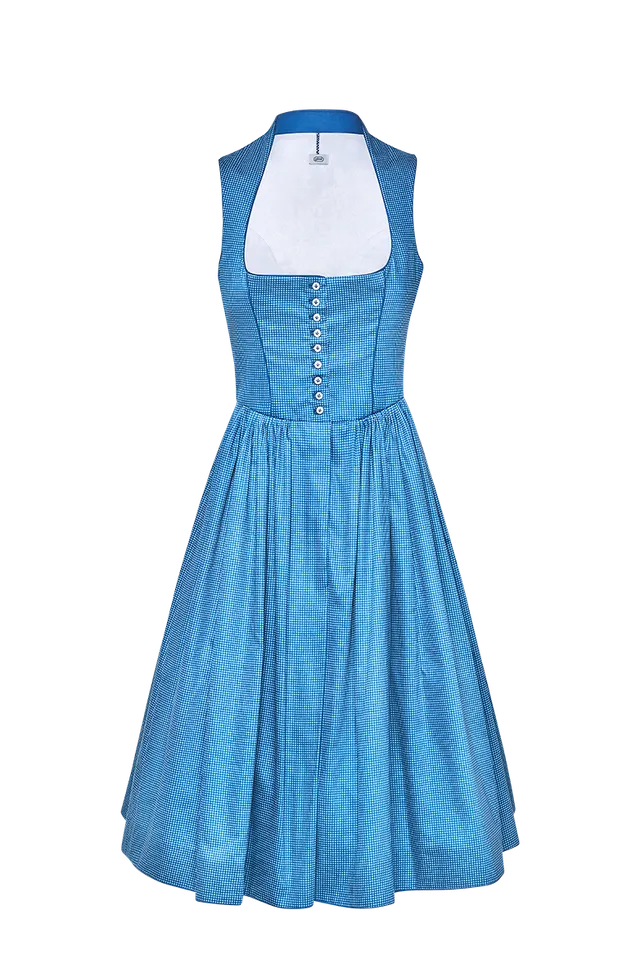 g-ssl-auf-zum-tanz-karodirndl-blau-mit-schneewittchenkragen-70-cm image 1