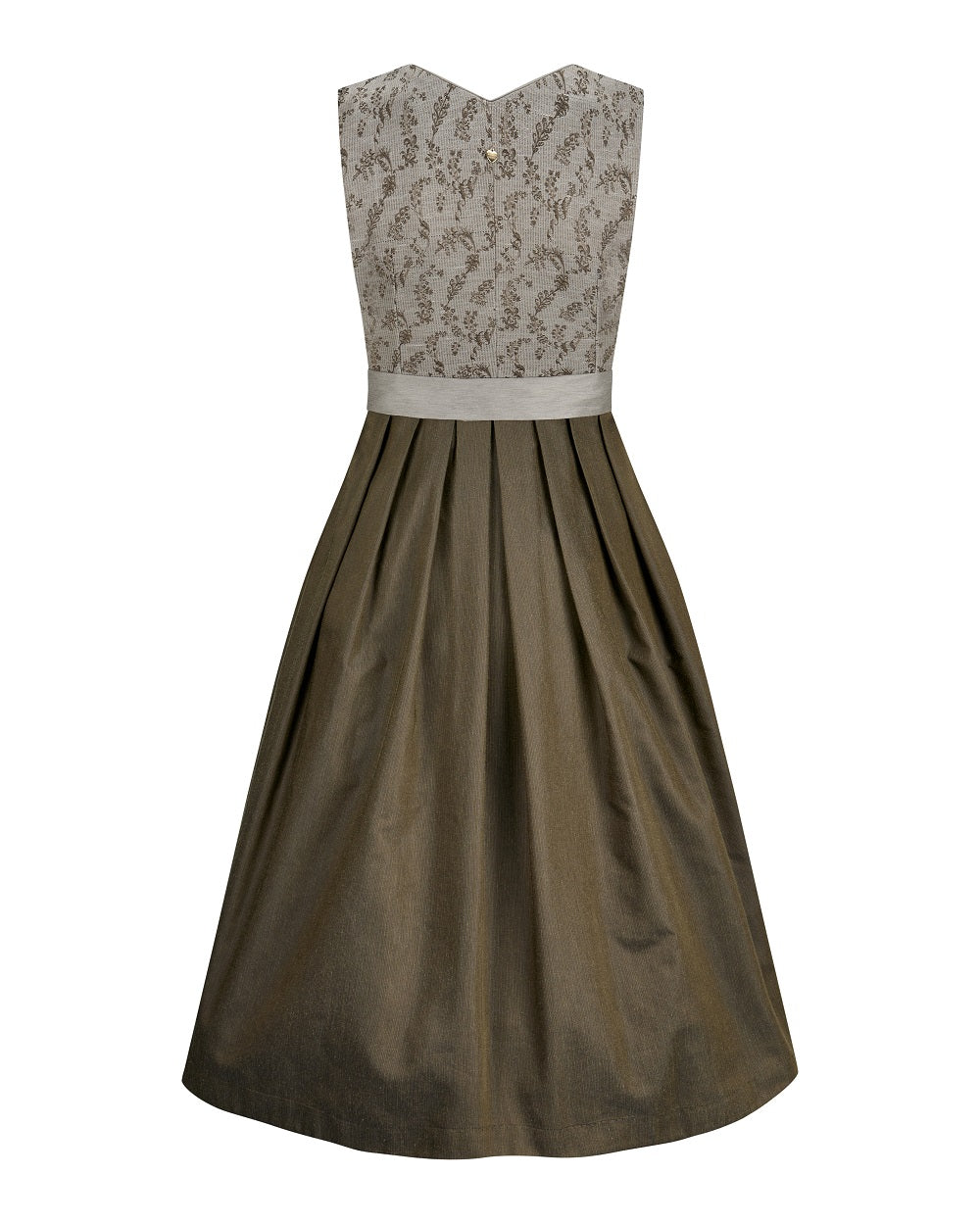 alpenherz-dirndl-frieda-taupe-80cm-mit-abnehmbarem-puffarm image 5