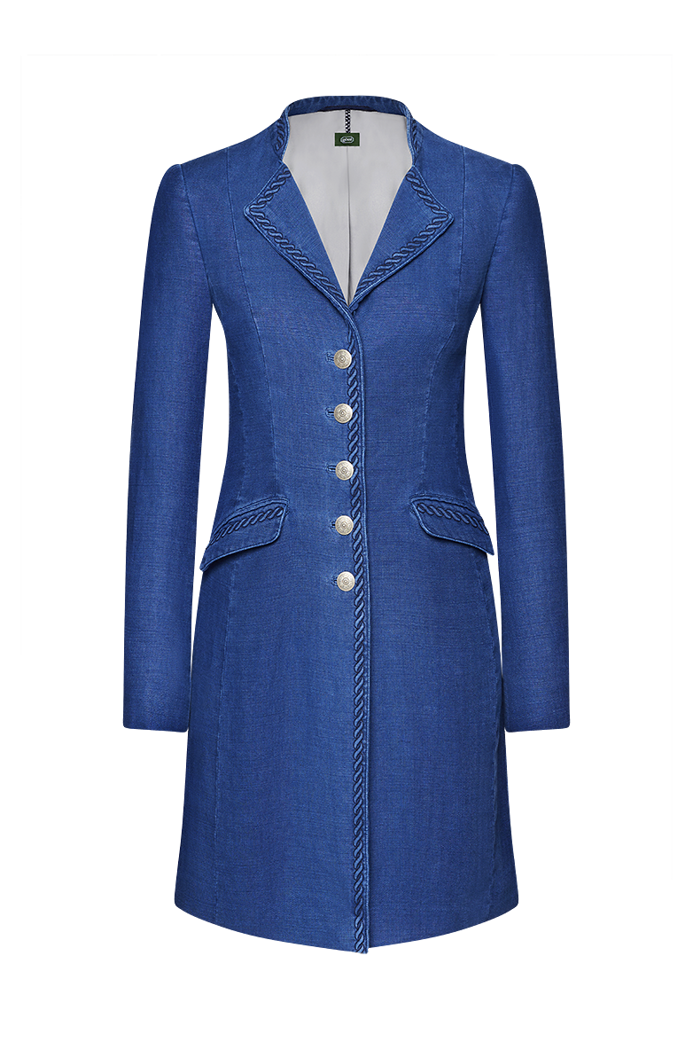 g-ssl-gehrock-patiniert-aus-leinen-blau-mit-seidenfutter image 1
