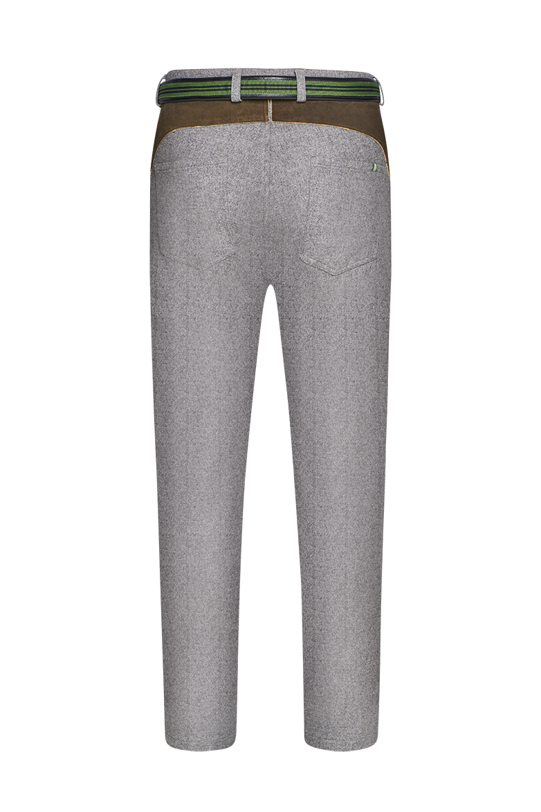 g-ssl-lodenhose-5-pocket-herren-grau-schwarz-mit-hirschleder image 2